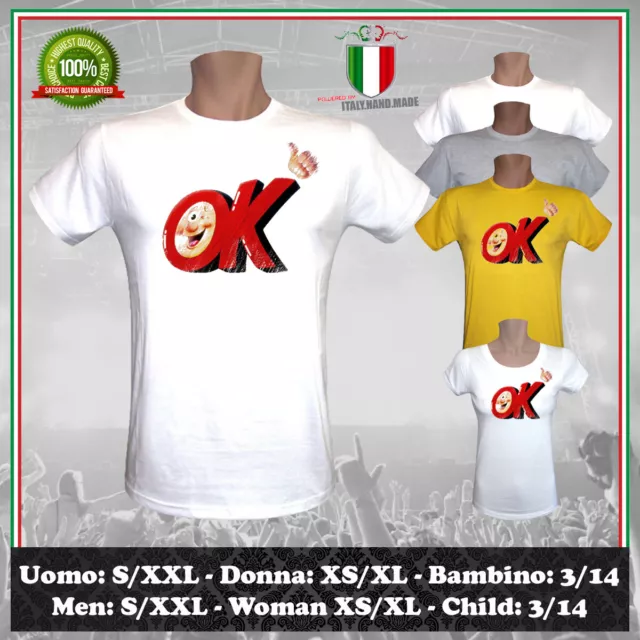 T-Shirt Ok Vintage Ispirato Il Prezzo È Giusto Tv Show '80 90 Uomo Donna Bambino