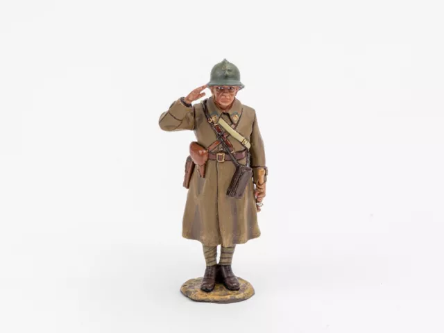 King and Country FOB002  Fields of Battle French Officer saluting 1/30