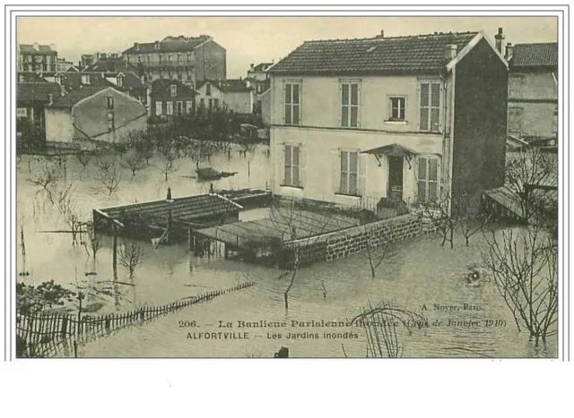 94.Alfortville.les Jardins Inondes.crue De Janvier 1910