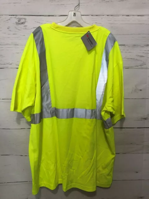 Safetyline Safety Shirt Yellow Size 4XL 3M Reflective Class 2 Level 2 NEW NWT 2