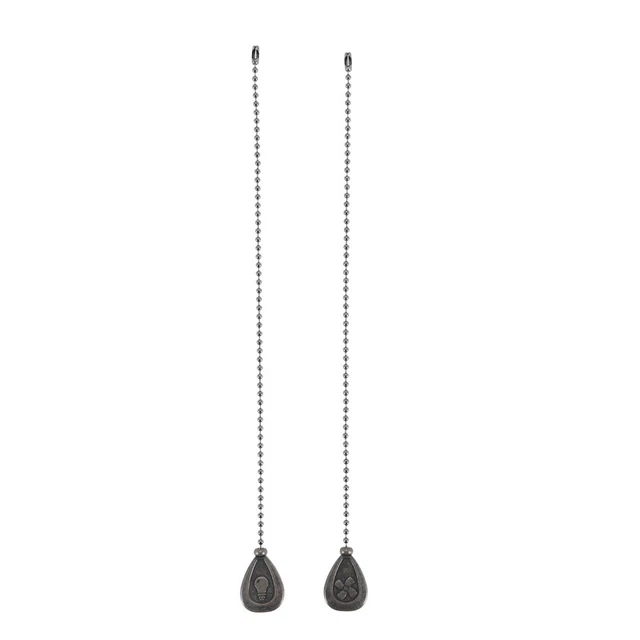 2 pz Set Catena Ventilatore Da Soffitto Bronzo, Ciondolo Catena Tirante Decorativo Ventilatore E Z8T2