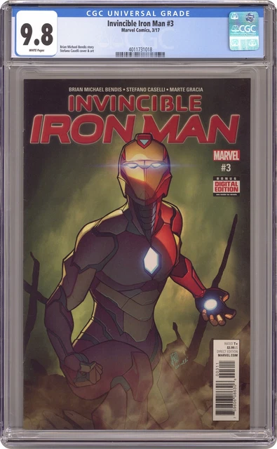 Invincible Iron Man #3A Caselli CGC 9.8 2017 4011731018