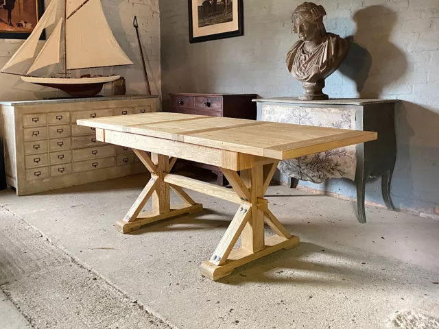 Rustic Reclaimed Elm Extending Dining Table