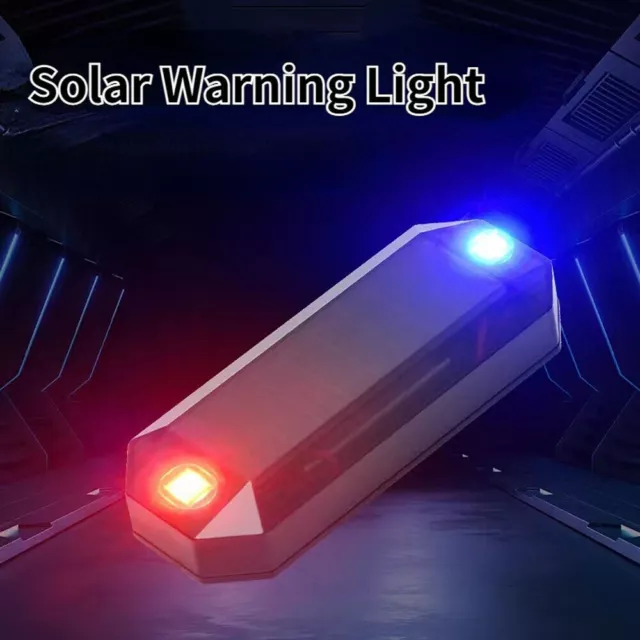 Car Interior Accessories Solar LED Flash Light Anti-theft Safety Warning Light
