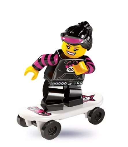 Lego minifigures serie 6 da collezione Ragazza Skater 8827