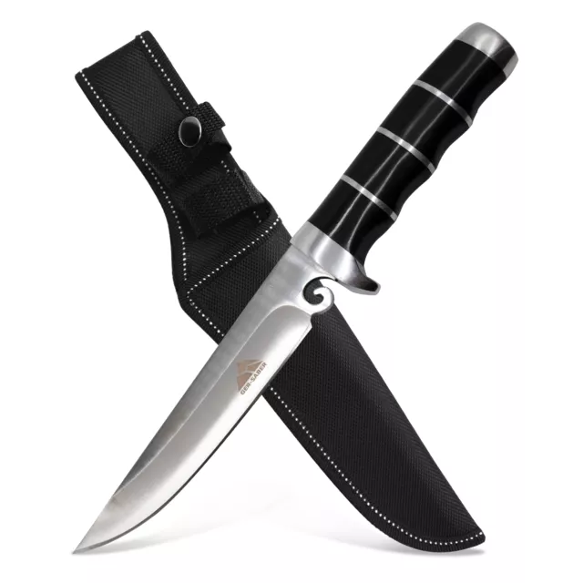 Gürtelmesser Jagdmesser Gürtelholster 31,5cm Einhandmesser Outdoor Bowie Messer