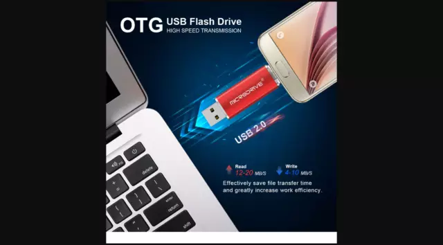 Clé USB 8Go OTG micro USB 2 en 1 flash Compatible Windows,iOS,Androïd 3