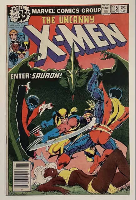 Uncanny X-Men #115, NM, 1978, Marvel Comics, Enter Sauron, Wolverine, Byrne