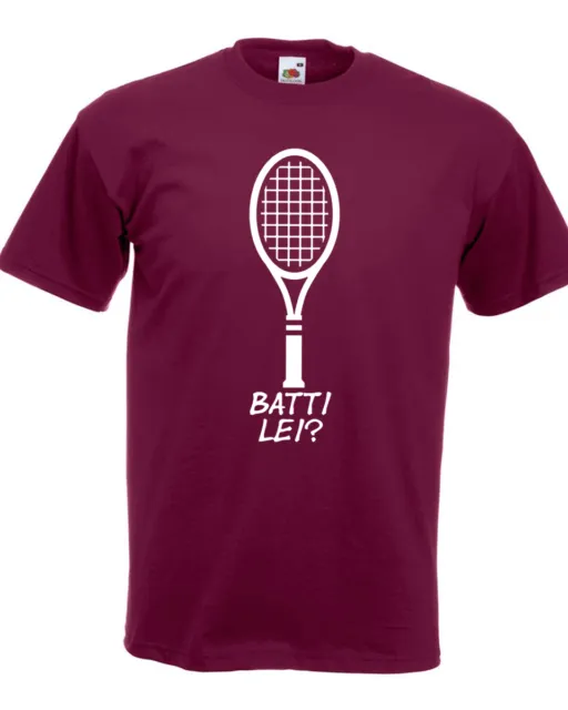 T-shirt FANTOZZI Paolo Villaggio BATTI LEI? tennis racchetta Filini film comics