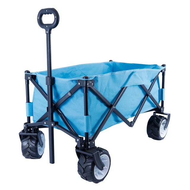 LARGE WHEEL FOLDING Wagon Pull Along Cart Trolley Garden Camping