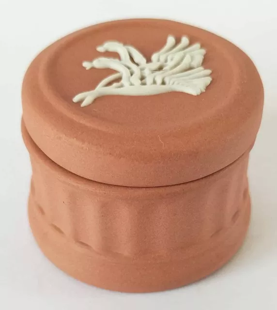 Wedgwood Terrakotta Jaspis Pillendose australisches Känguru Pfote - verpackt