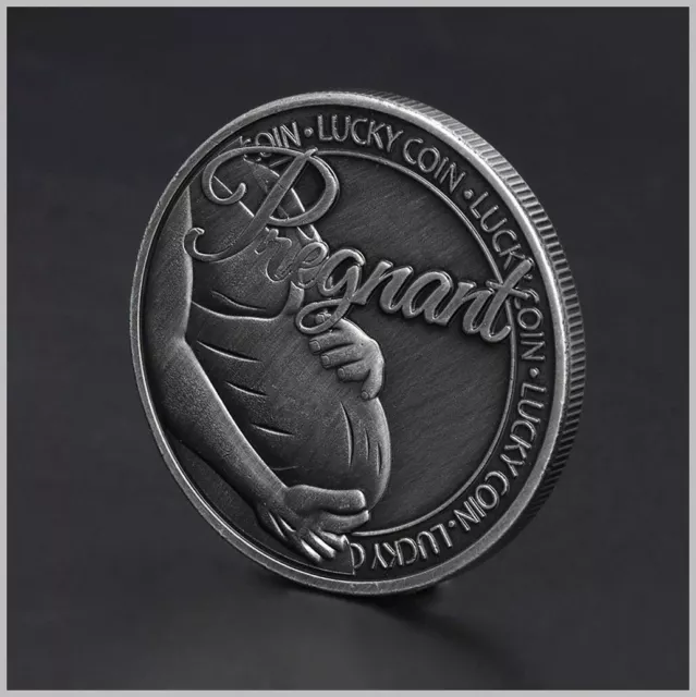 Lucky Coin Fertility Talisman - Pregnancy Coin Keepsake Memento