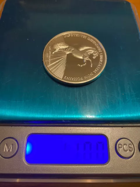 EXTREMELY RARE 1 Troy Ounce 0.999 Silver Proof Libertatem Freedom Force Int Org 3