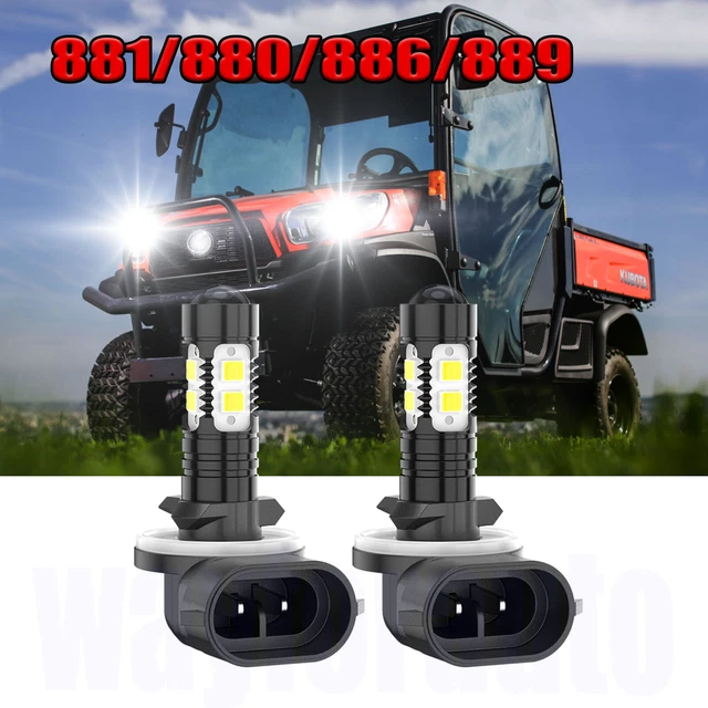BRIGHT LED HEADLIGHT Bulbs for Kubota RTV1140 RTV900 many models side