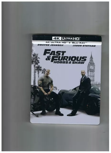 4k + blu ray Fast and Furious Hobbs and Shaw Steelbook.