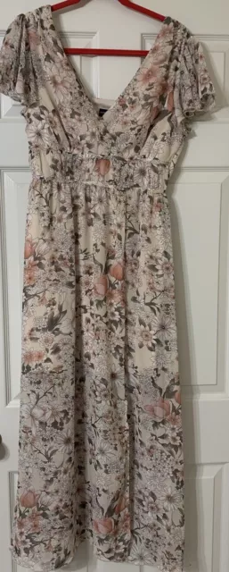 Anthropologie KATE and LILY Women Size 6 Whimsical Floral Maxi Dress