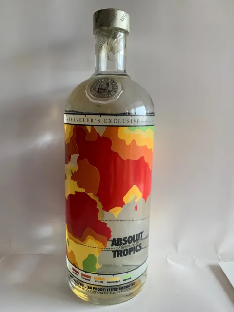 Absolut Vodka Limited Edition TROPICS travelers edition 1L