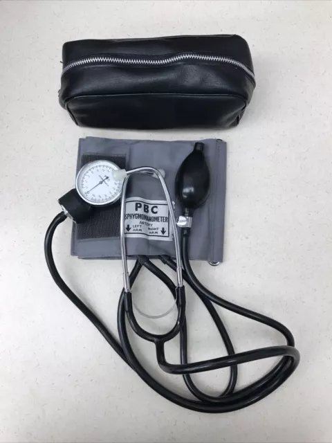 Dr. Blood Pressure Tester Cuff Aneroid Nelkin Medical Case PBC Sphygmomanometer