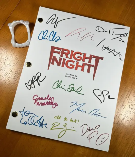 Fright Night Remake Script Signed- Autograph Reprints- 113 Pages- Vampires