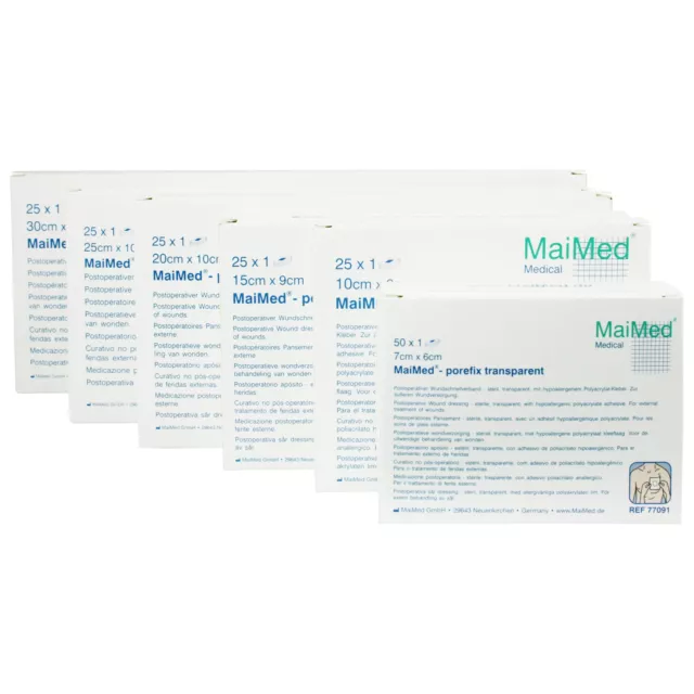 MaiMed®- porefix transparent steril Wundschnellverband Wundpflaster Wundverband