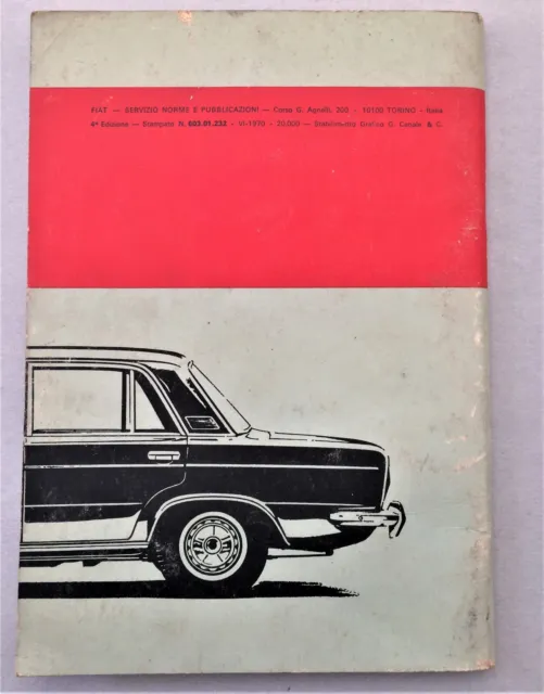Fiat 125 Special Libretto Uso e Manutenzione ORIGINALE - Owners Handbook 3