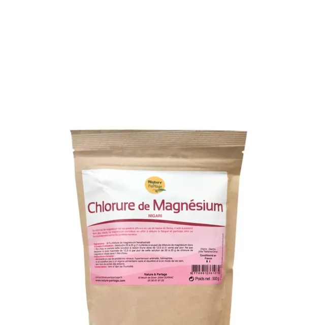CHLORURE DE MAGNESIUM sel nigari 500 g nature et partage