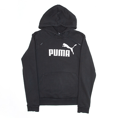 PUMA Sports Black Pullover Hoodie Womens XS