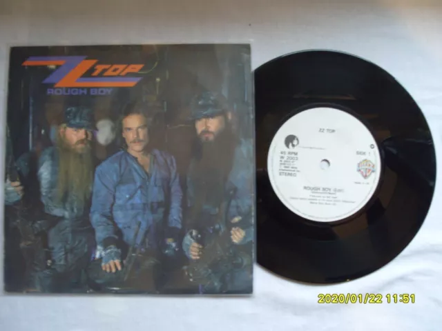 ZZ TOP ROUGH BOYS edit WARNER BROS RECORDS UK 7" VINYL SINGLE in PICTURE SLEEVE