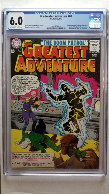 My Greatest Adventure #80 CGC 6.0 Fine    1st Appearance Doom Patrol
