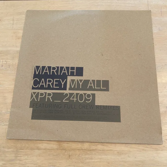 Mariah Carey-my all.12" promo XPR 2409 VG+/VG+ W/promo Memo