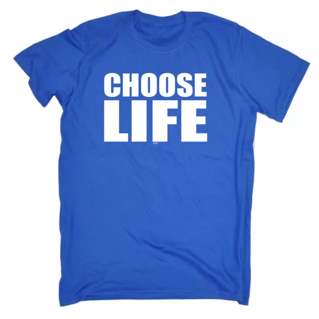 Choose Life White - Mens Funny Novelty T-Shirt Tshirts T Shirts Gift Gifts Ideas