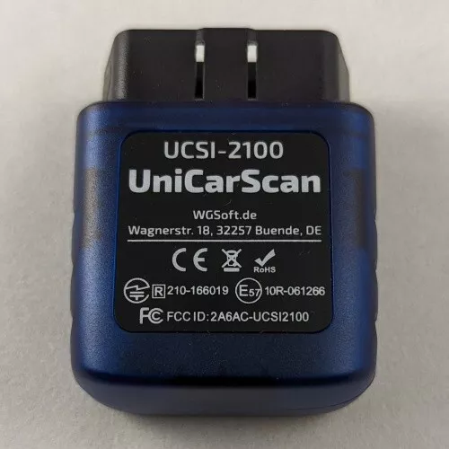 UniCarScan UCSI-2100 Bluetooth Diagnoseadapter Fahrzeug Motorrad Diagnose OBD II 2