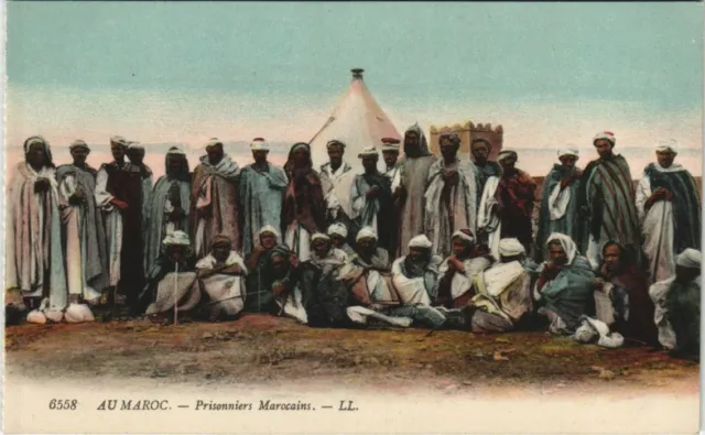 CPA AK MAROC Prisonniers Marocains (10078)