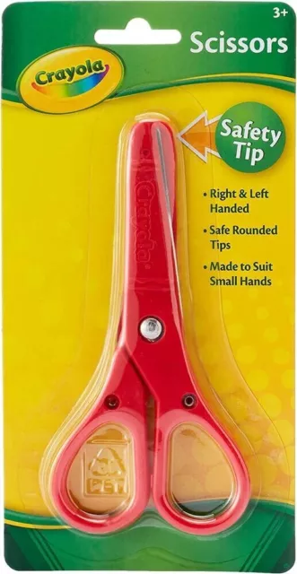 NEW Crayola Safety Scissors for Kids & Children Child Safe Rounded Tips Free AU