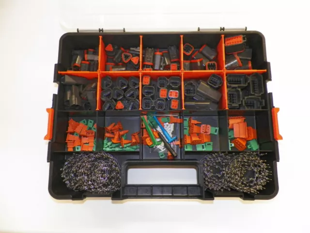 504 Pc Black Deutsch Dt Connector Kit - Stamped Terminals + Removal Tools,