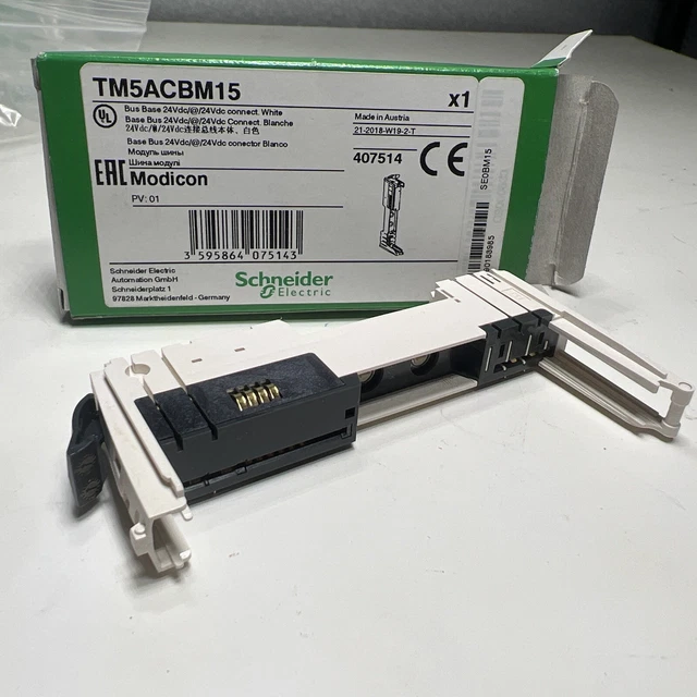 Schneider Electric Modicon TM5 TM5ACBM15 BUS BASE  - 24Vdc