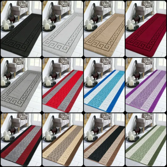 New Long Short Rubber Back Washable Hall Hallway Non Slip Runner Rug Small Mat