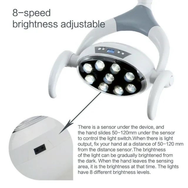 9 LED Dental Shadowless Oral Light Lamp Lens φ22mm for Dental Unit Chair