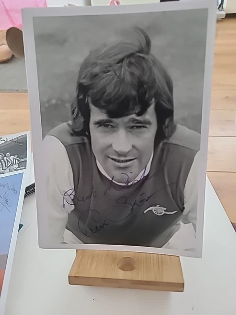 Photo Dédicacée David Hillier (Arsenal) - Format 7x5 Avec Bordure - Autographe Certifié