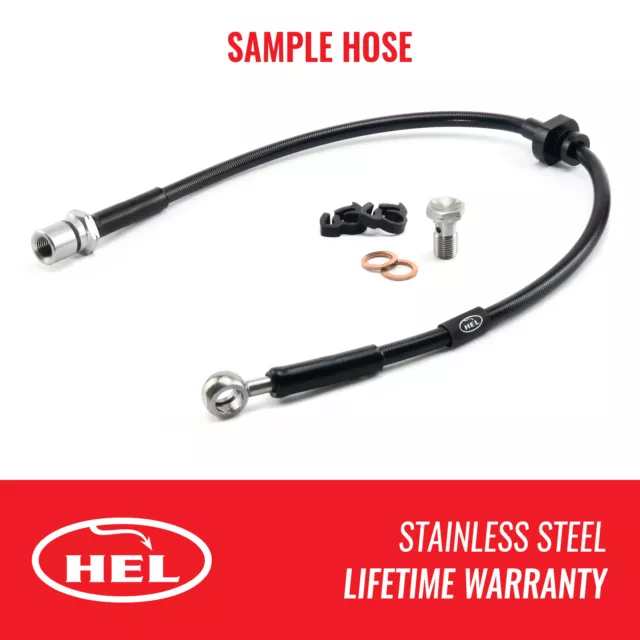 Front HEL Stainless Brake Hose for ROVER 25 I Hatch RF 1.6 16V 80kW HS02825