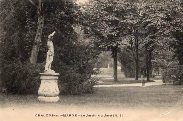 *7134 cpa 51 Chalons sur Marne - le Jardin du Jard