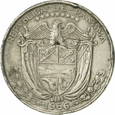 Moneta 1966 BB Panama 1/10 Balboa #468838 Rame ricoperto in rame-nichel, 