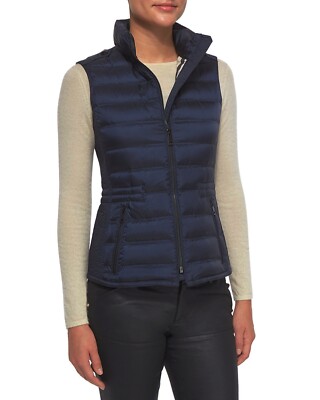 NWT BURBERRY BRIT Navy Blue Henry Trim Fit Cotton Logo Nova Check ...