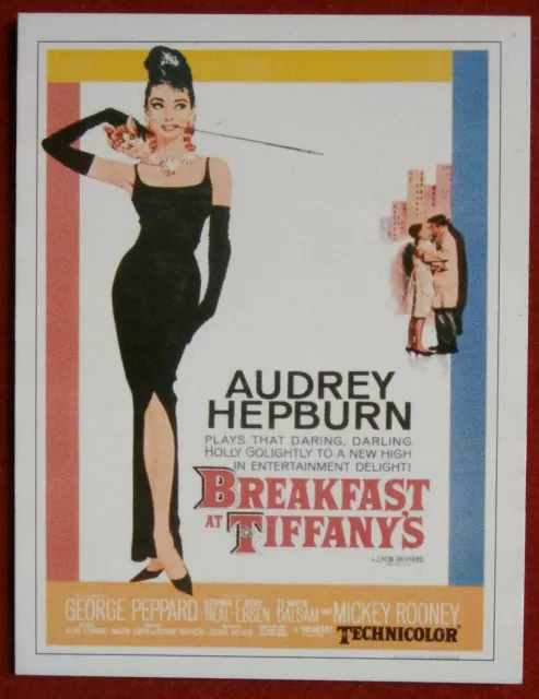 AUDREY HEPBURN - Card # 07 - Movie Idols Set - BREAKFAST AT TIFFANY'S