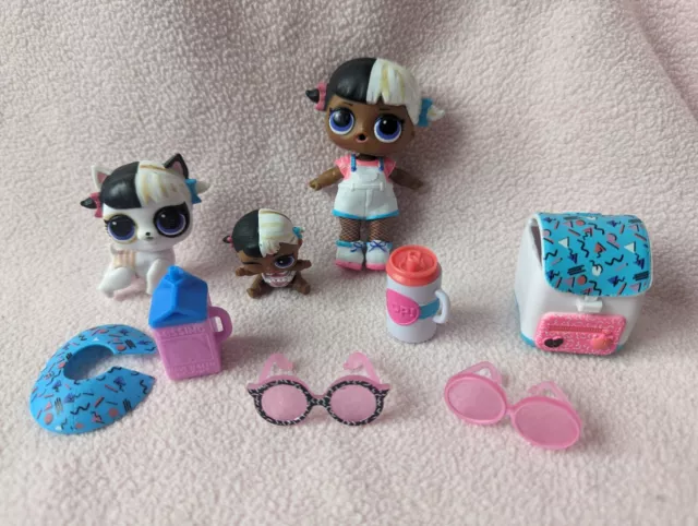 Lol Dolls Bundle Family Next Door & Accessories, Great Condition!