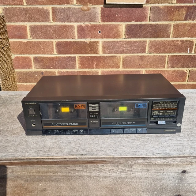 TECHNICS VINTAGE STEREO Double cassette Deck Model RST20 Made in Japan