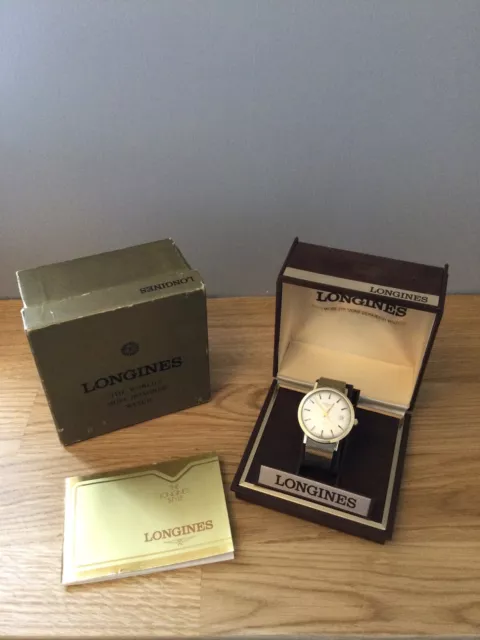 Stunning Vintage All Original Boxed Longines Mens Watch