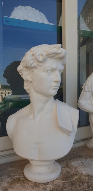 Stampo Busto David 50 CM. in Gomma con Controstampo In Vetroresina Rinforzato