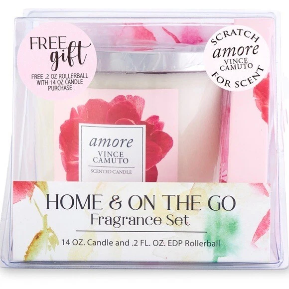 Vince Camuto Amore Vince Candle Rollebal Perfume Gift Set