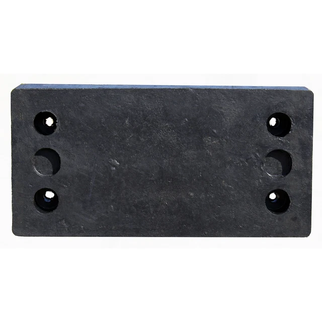Durable Corporation Molded Bumper, Rectangular, Molded, Length 24 in